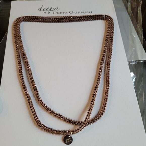 Deepa Guernani Bethany Nwcklace - Black - NWT - Picture 3 of 5